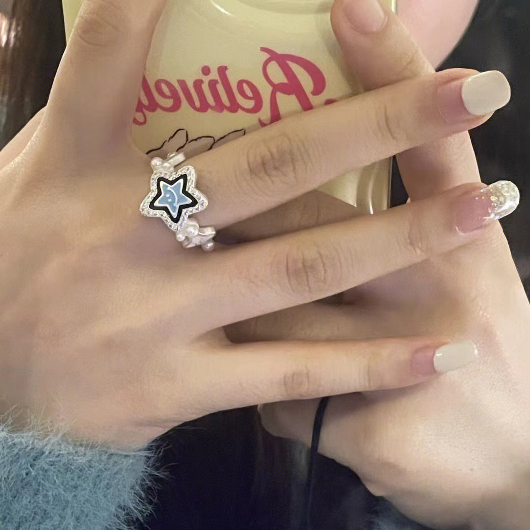 Wholesale Alloy Star Adjustable Ring