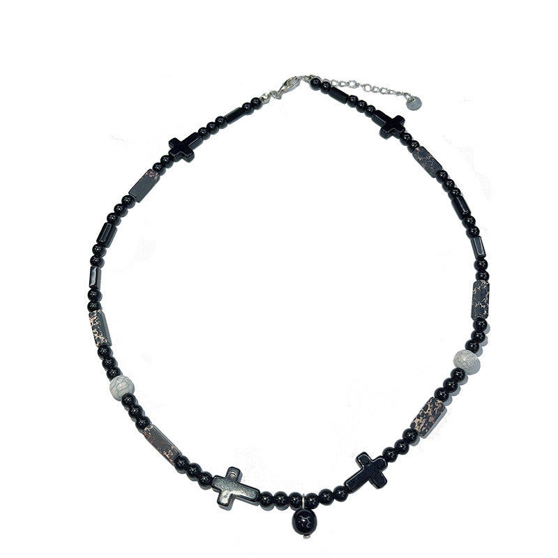 Venta al por mayor Nuevo collar de abalorios de tinta china de plástico