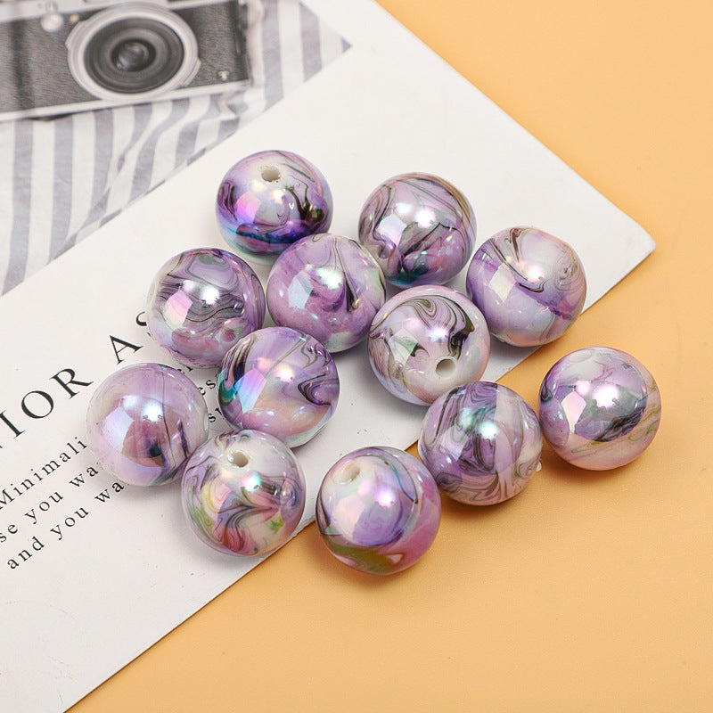 Cuentas redondas acrílicas de 100 piezas al por mayor