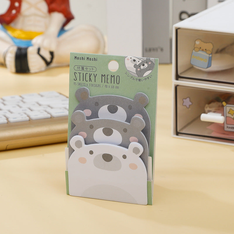 Wholesale of Paper Cartoon Animal Shaped Sticky Notes