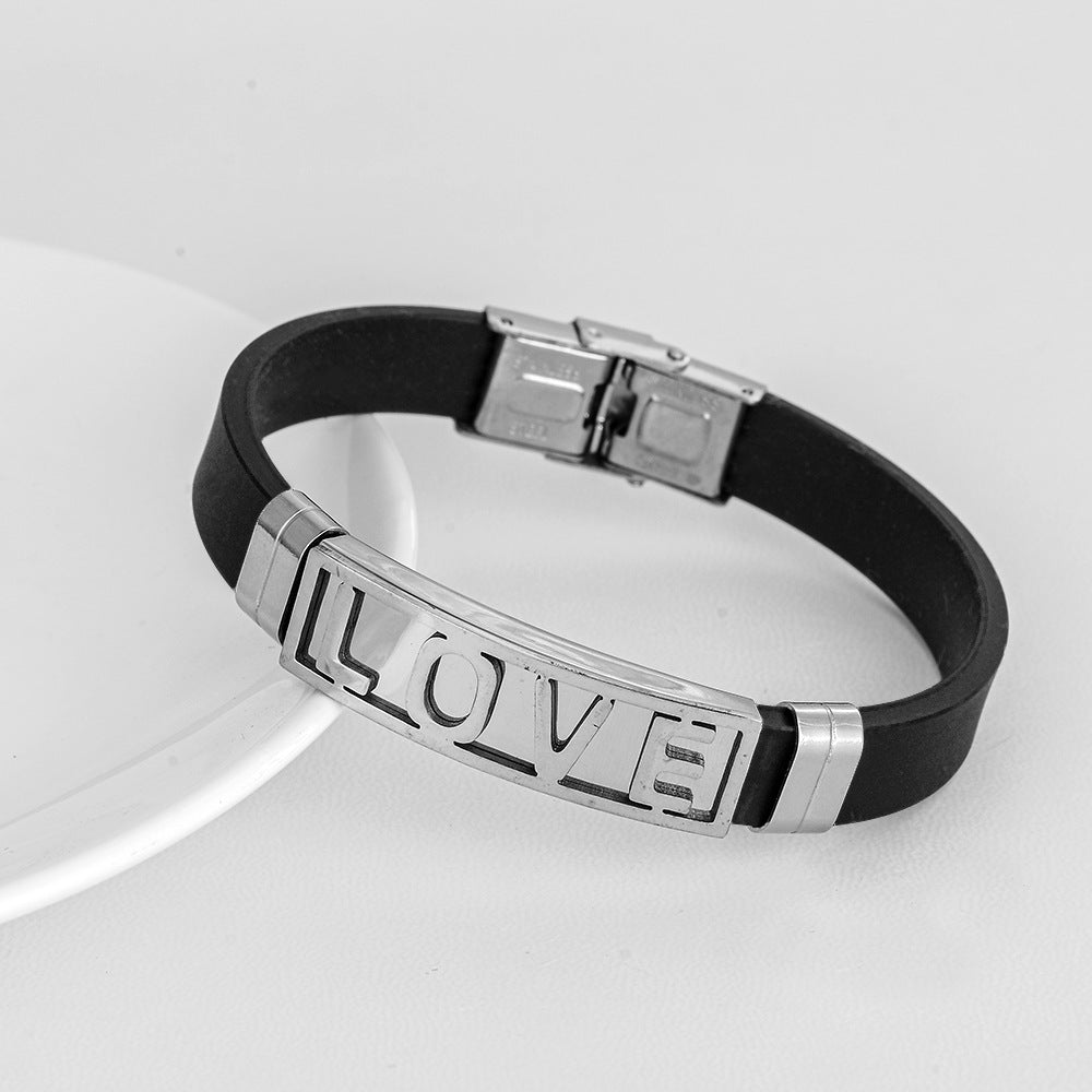 Wholesale Hollow Out Men's Bracelet Stainless Steel