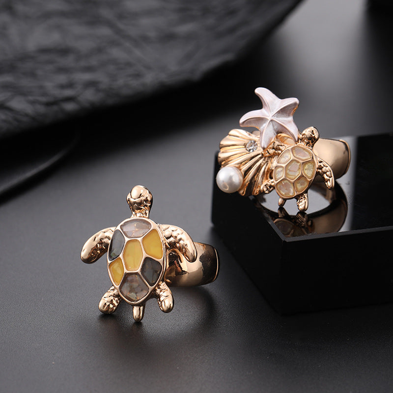 Wholesale Alloy Adjustable Turtle Rings
