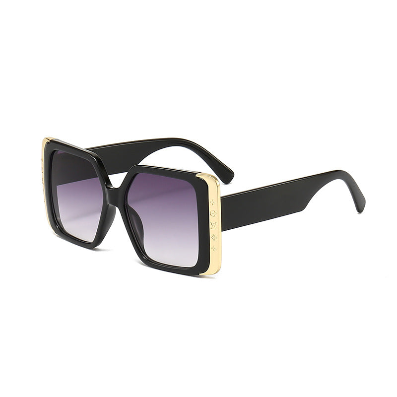 Wholesale PC Large Frame Gradient Film UV Protection Women Sunglasses