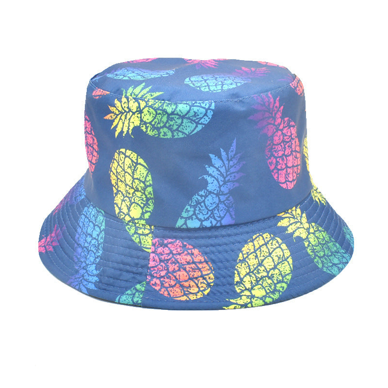 Wholesale Polyester Colorful Pineapple Printed Bucket Hat
