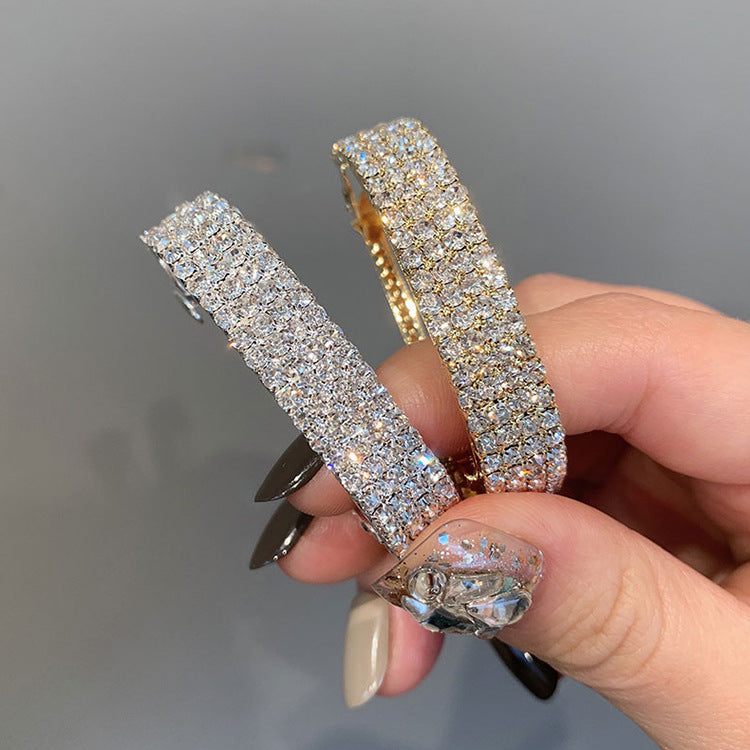Wholesale Rhinestone Curved Hair Clips