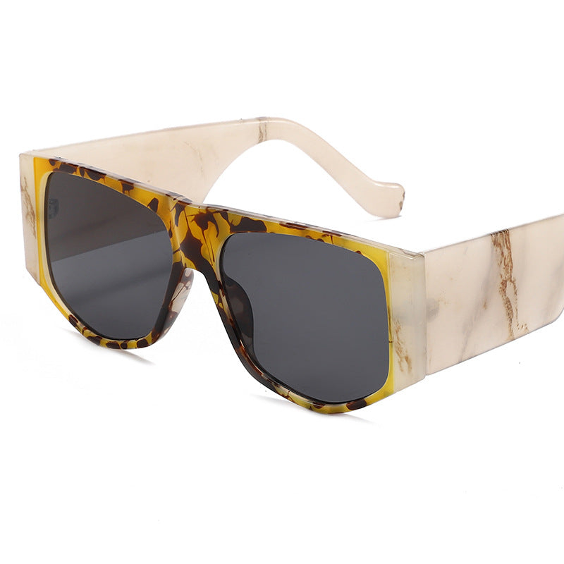 Wholesale PC Large Frame Thick Brim Sunglasses