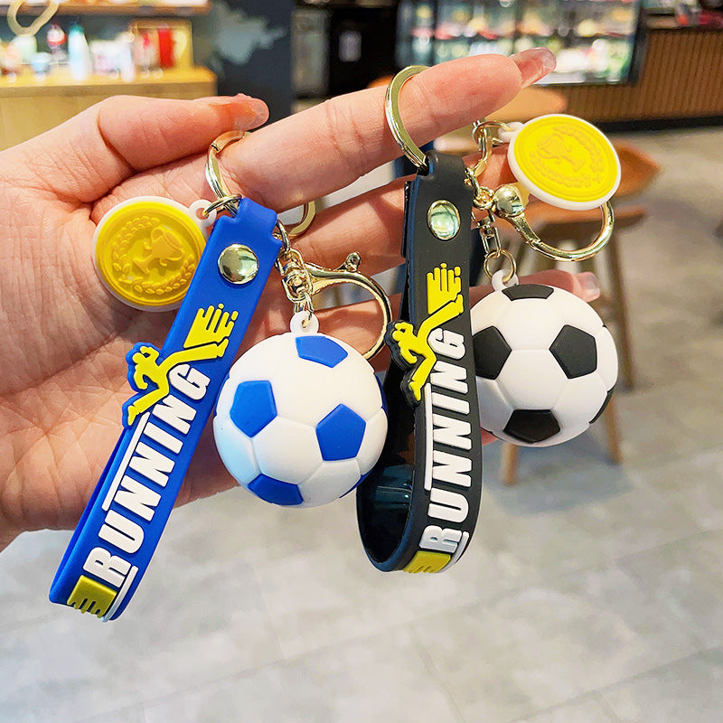 Llavero creativo de acrílico de la serie del fútbol al por mayor