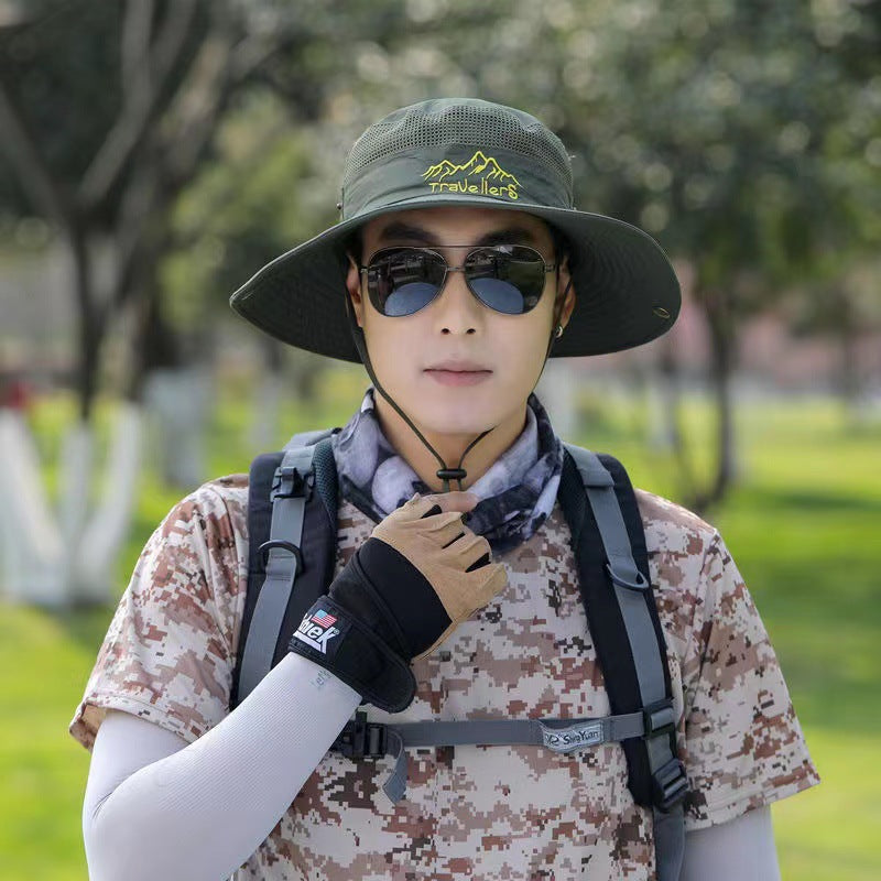 Poliéster de algodón al por mayor Borro grande Denim Fisherman Sombreros