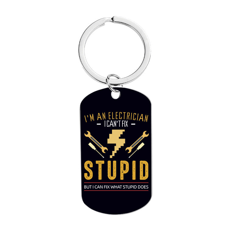 Keychains de acero inoxidable impreso al por mayor Día del Día del Padre del Padre