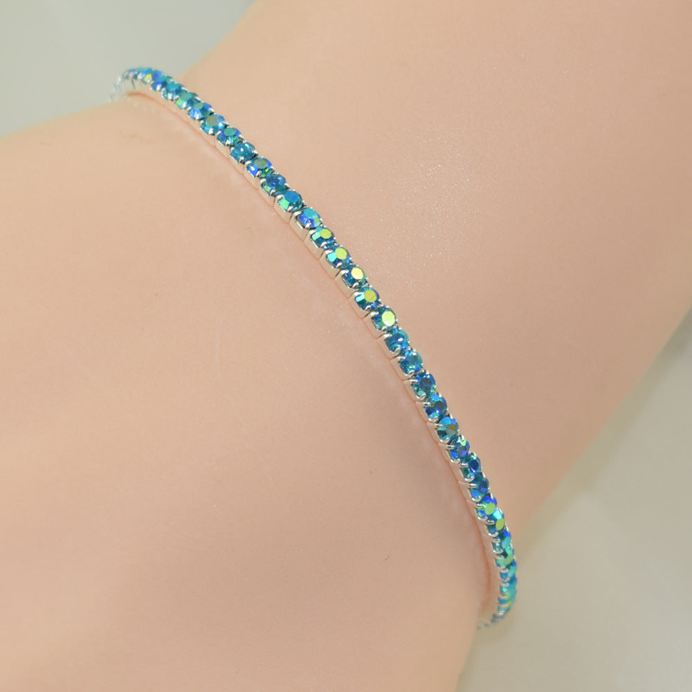 Wholesale 10Pcs/Pack Color Zircon Rhinestone Bracelet