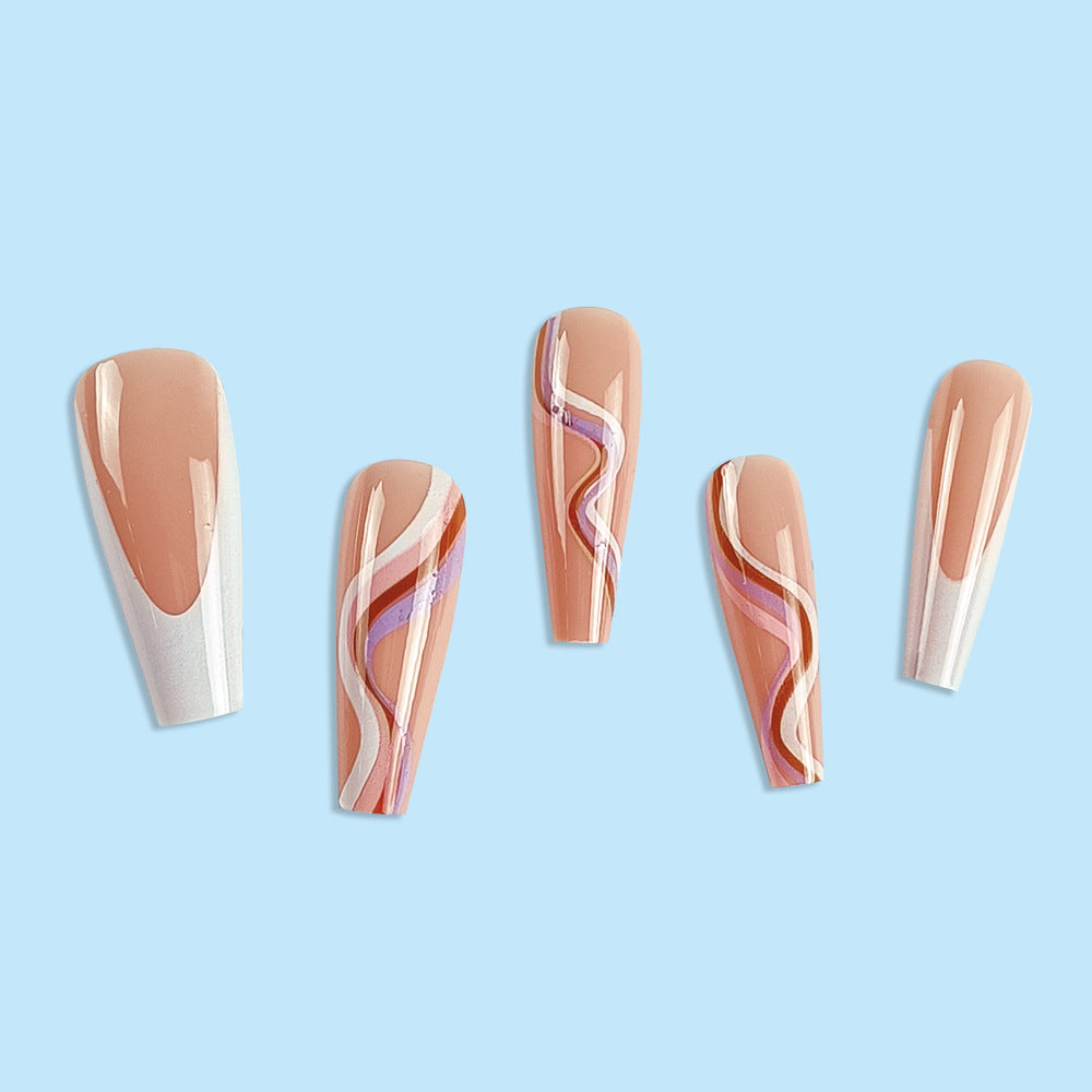 Wholesale Three-color Patchwork Plastic Manicure Chips