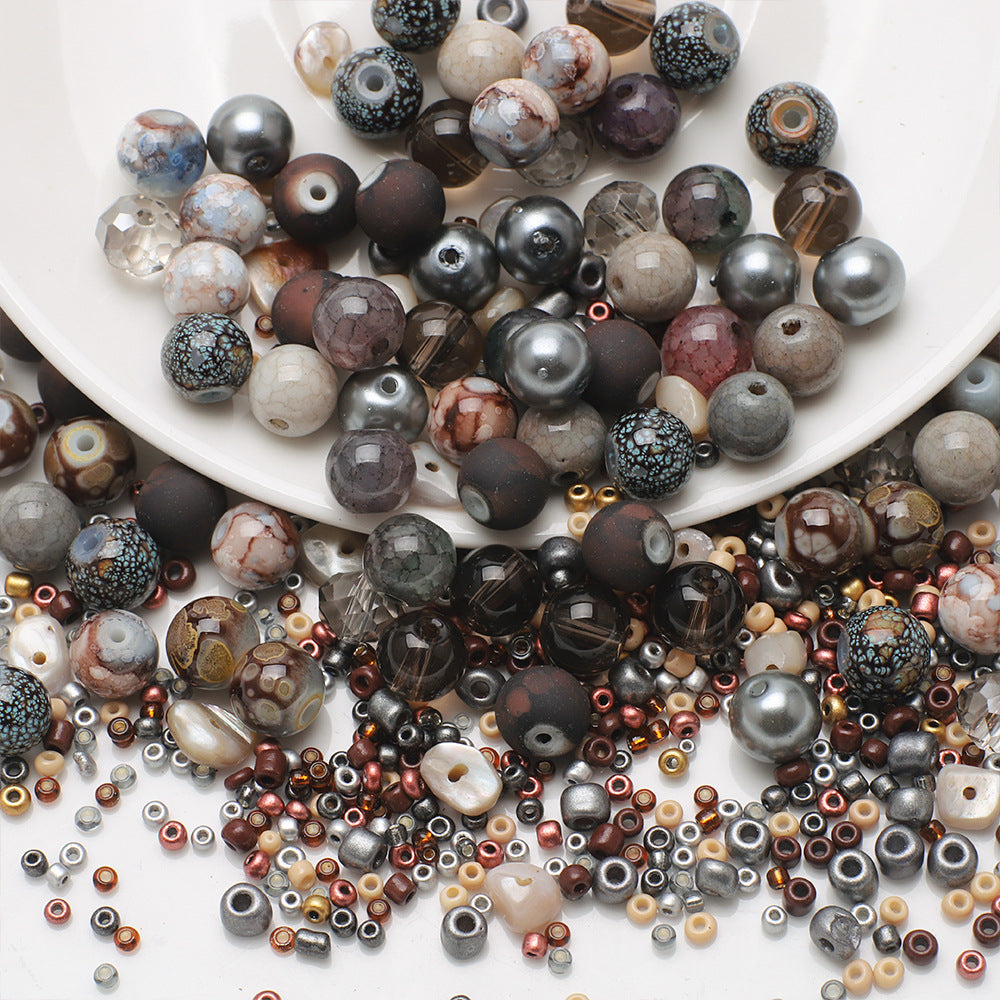 Wholesale 350PCS/Pack Cracked Gravel Glass Beads