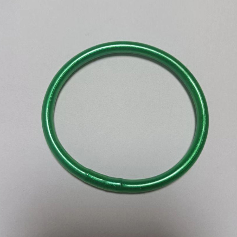 Wholesale Shiny Gold Silicone Bracelets