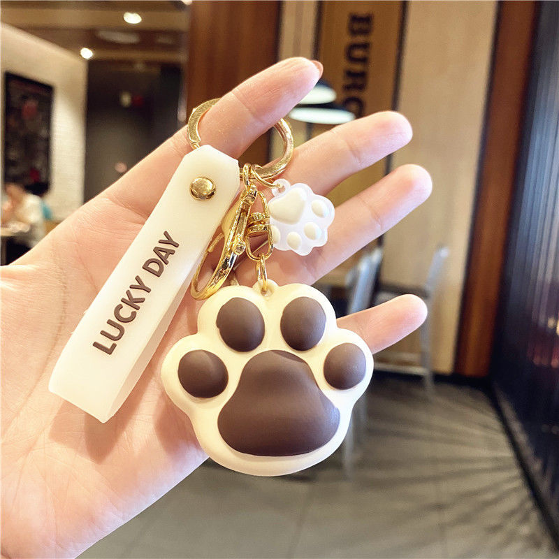 Wholesale Rubber Cat Claw Keychain