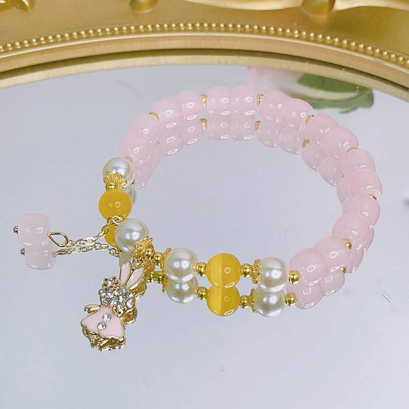 Wholesale Fresh Glass Beaded Bracelet