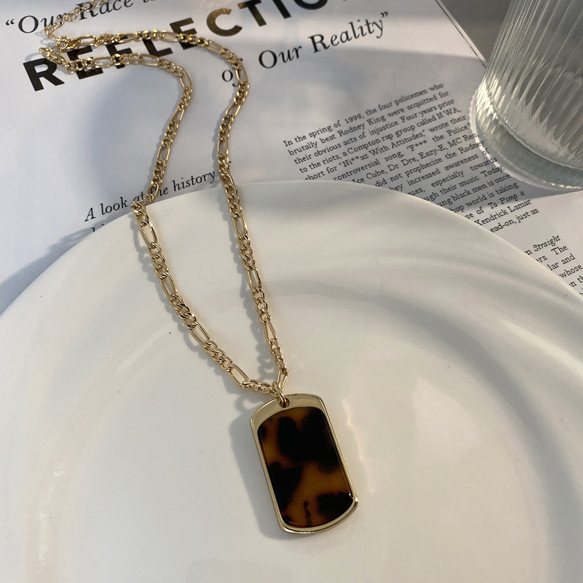 Collar Colgante De Leopardo De Aleación al por mayor