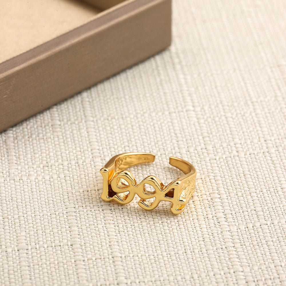 Wholesale Digital Year Alloy Rings