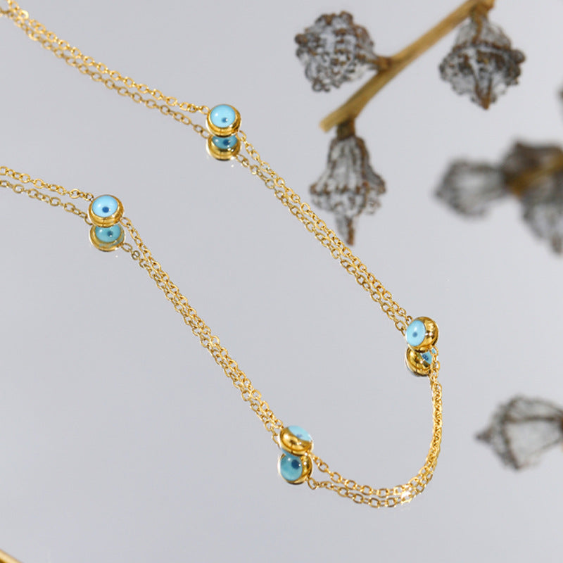 Wholesale Eye Stainless Steel Necklace