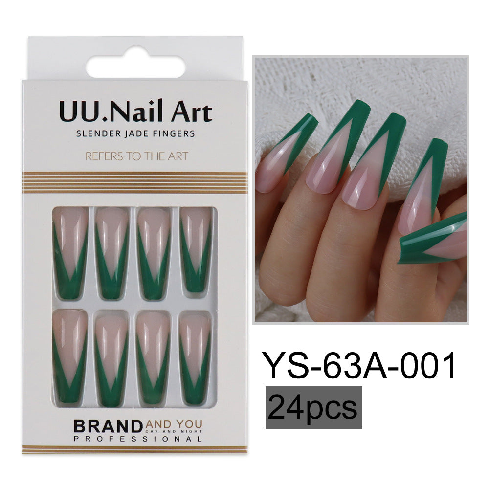 Parches de mejora de las uñas de estilo francés de plástico al por mayor