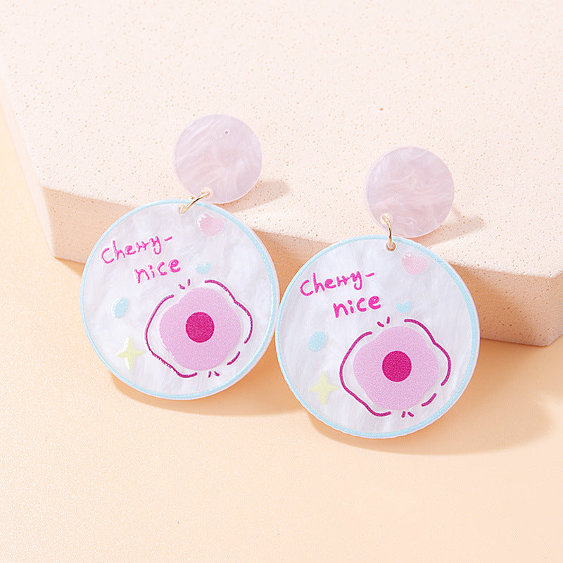 Wholesale Sweet Bow Tie Acrylic Earrings