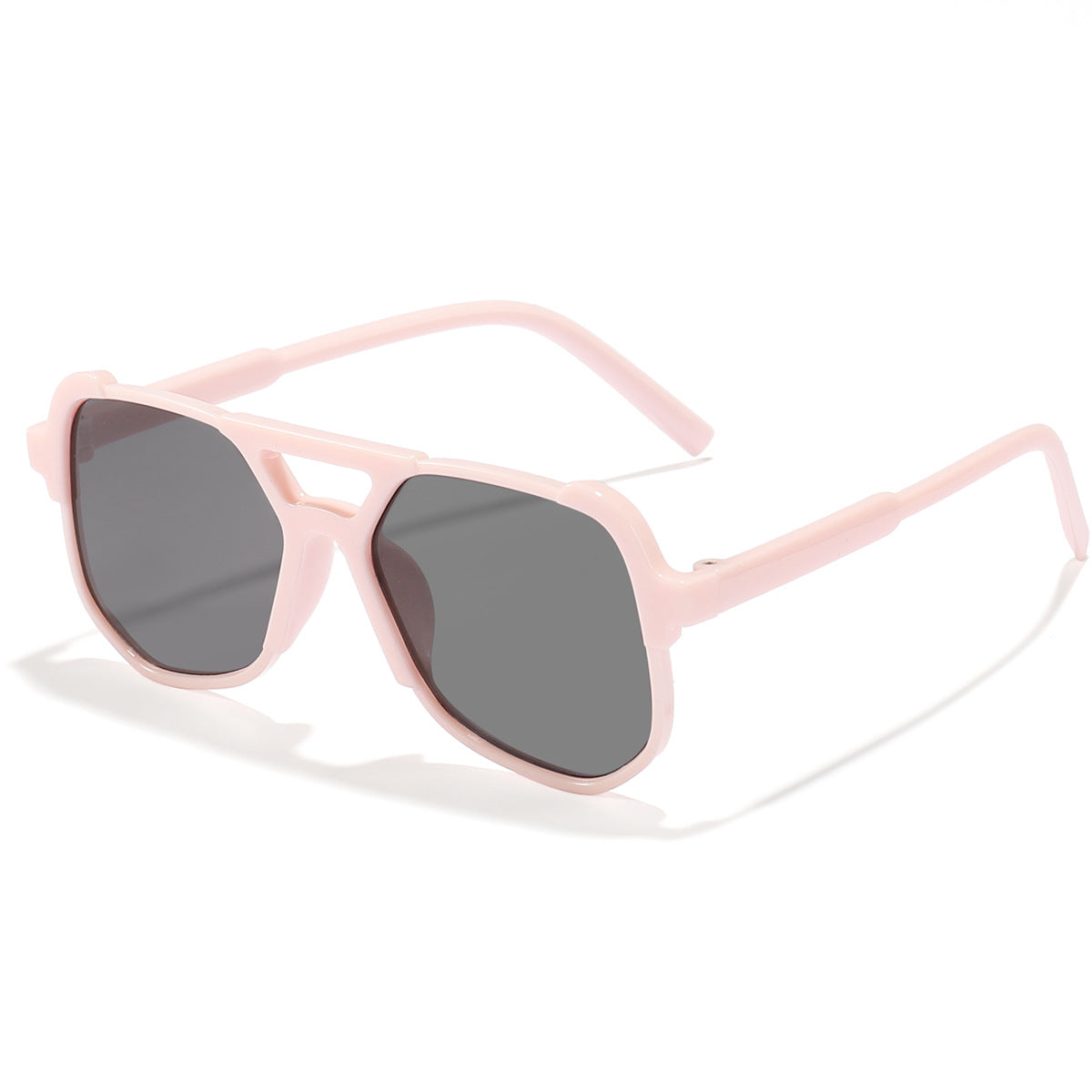 Wholesale Double Beam Square Frame PC Kids Sunglasses