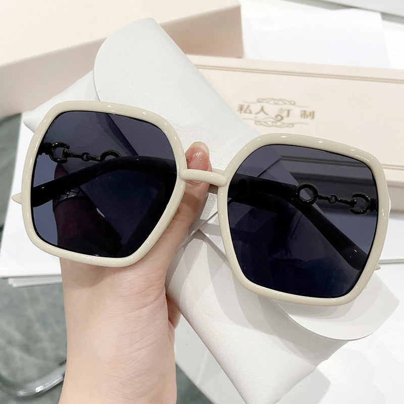Wholesale PC Large Frame Sunglasses Fashion Gradient Women Sunglasses