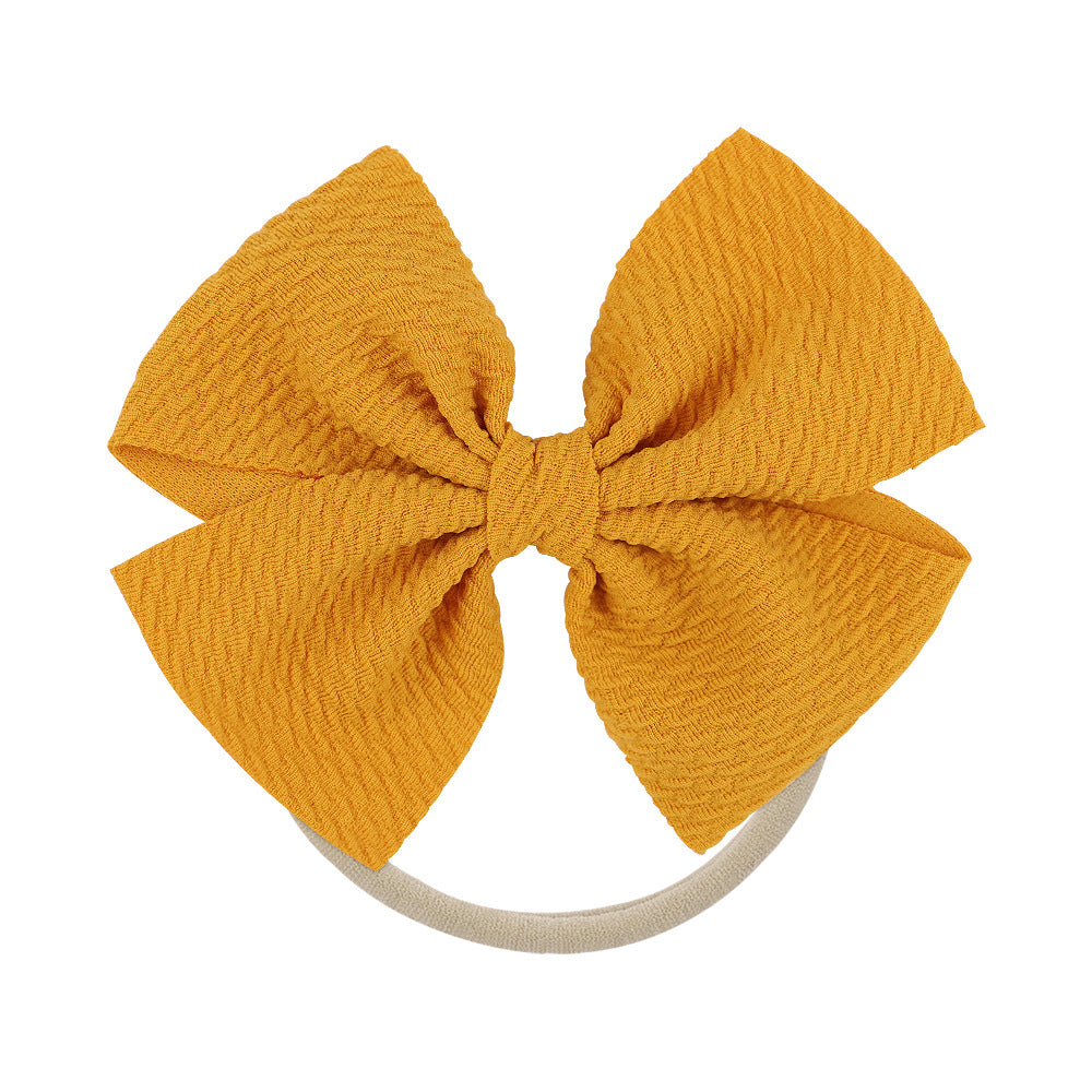 Wholesale Kids Bow Fabric Hair Scrunchies Baby Supplies