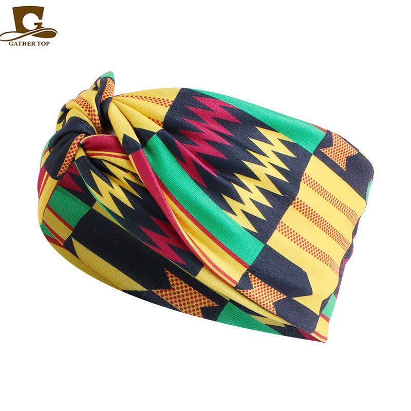 Wholesale Printed Cross Cloth Headband