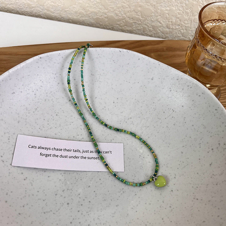 Wholesale Heart Plastic Beaded Necklaces