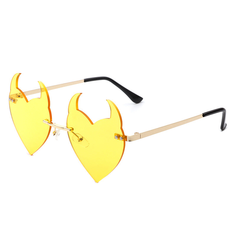 Venta al por mayor Gafas de sol sin marco Little Devil AC