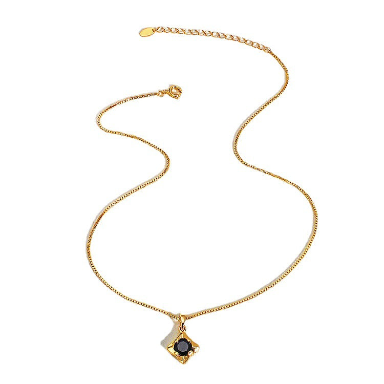 Wholesale Vintage Black Crystal Copper Necklaces