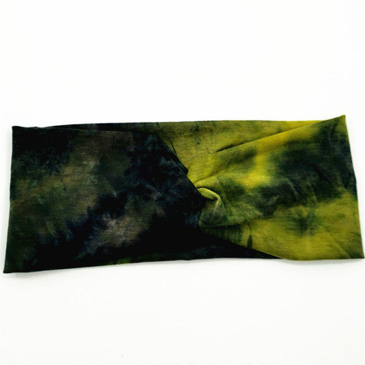 Diadema De Algodón De Tela Tie Dye al por mayor