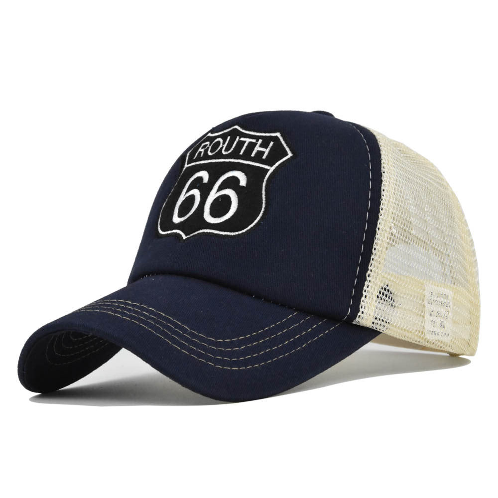 Wholesale Route 66 Embroidered Cotton Hat