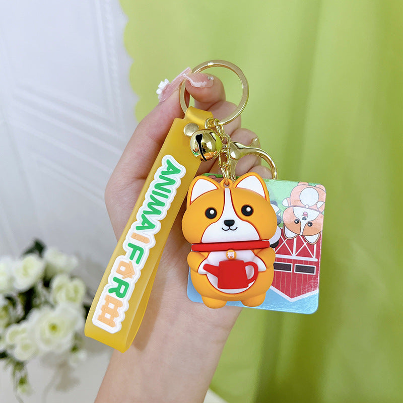 Wholesale PVC Animal Farm Cute Keychain