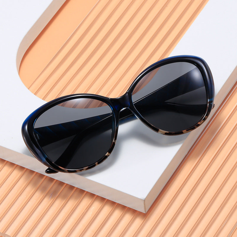 Wholesale Retro Round Big Frame PC Sunglasses