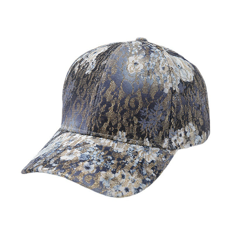 Wholesale Cotton Polyester Gold Jacquard Cap