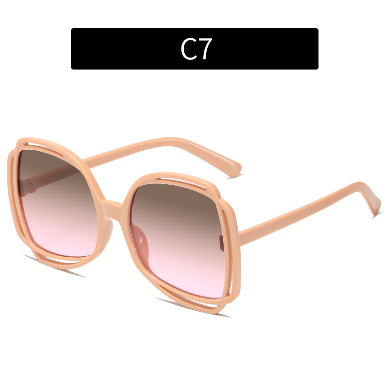 Wholesale PC Large Frame Hollow Out Sunglasses