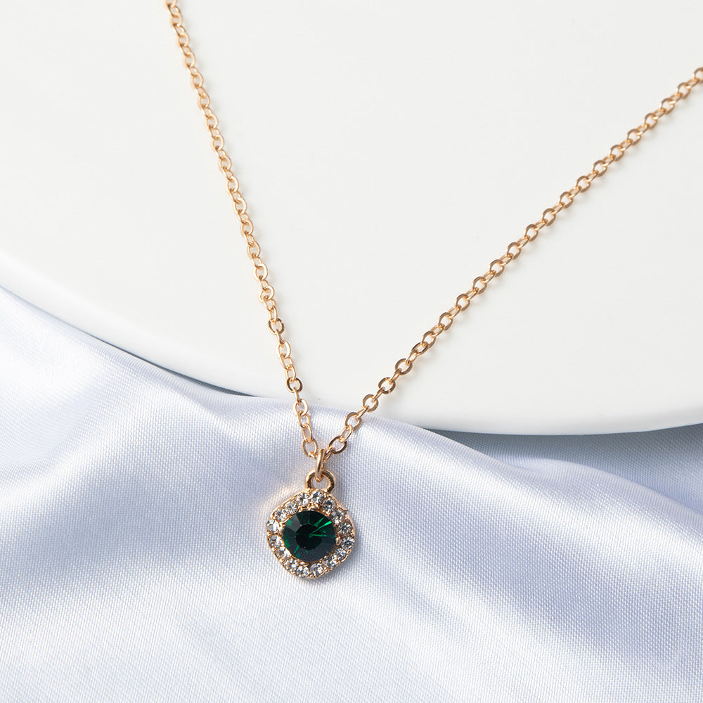 Wholesale Heart Zircon Alloy Necklaces Three-Piece Set