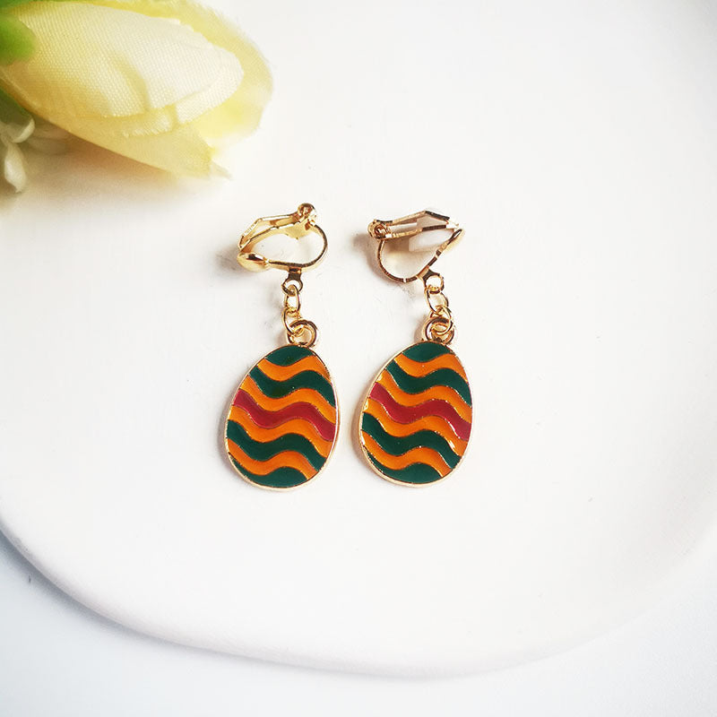 Wholesale Easter Eggs Kids Alloy Earrings
