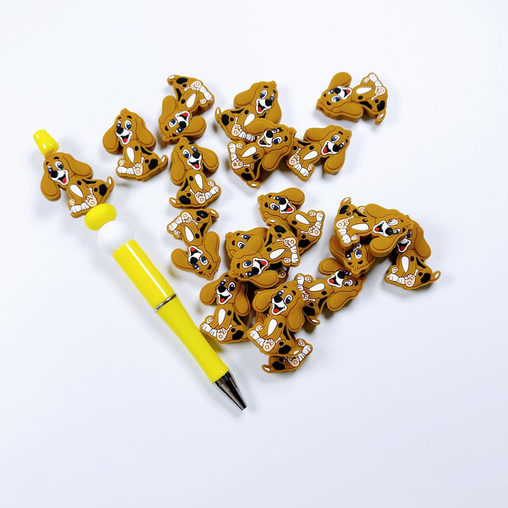 Wholesale 10PCS Dog Cartoon Silicone Beads