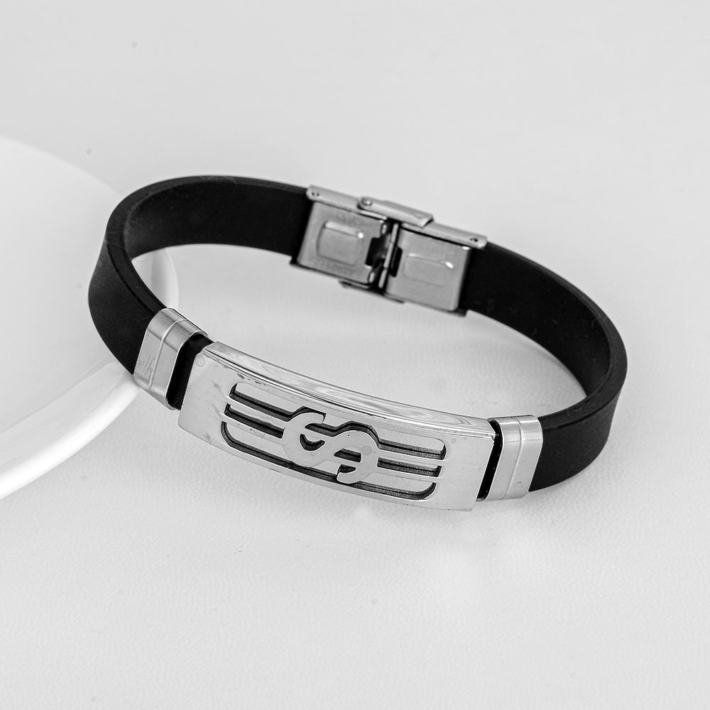 Wholesale Hollow Out Men's Bracelet Stainless Steel