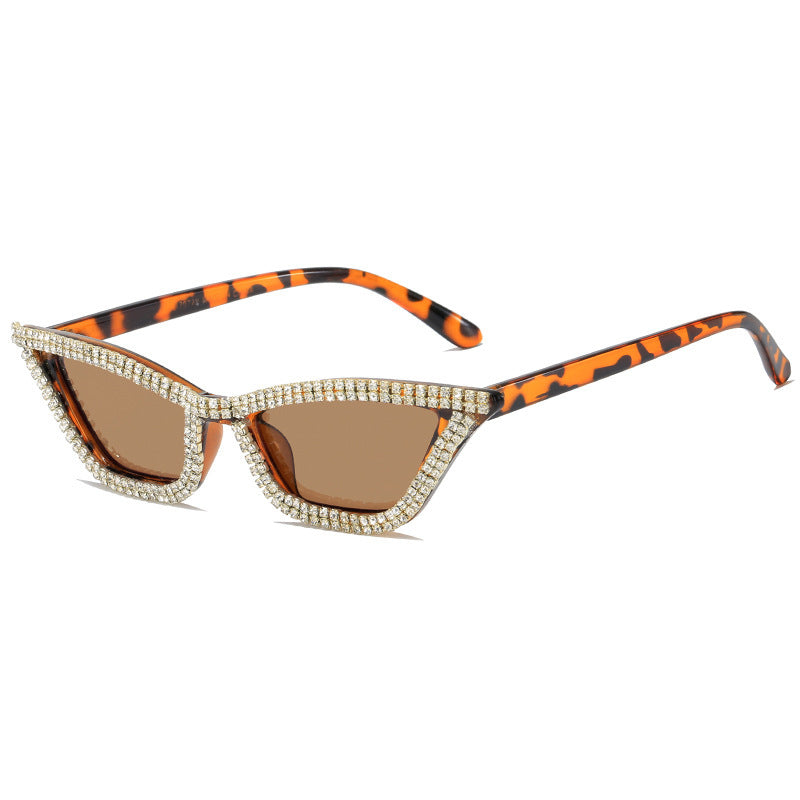 Wholesale PC Cat Eye Diamond Sunglasses