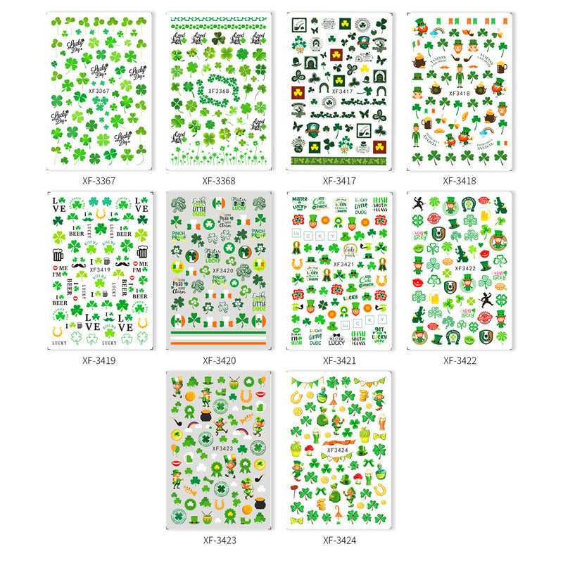 Wholesale Clover Nail Art Sticker Set