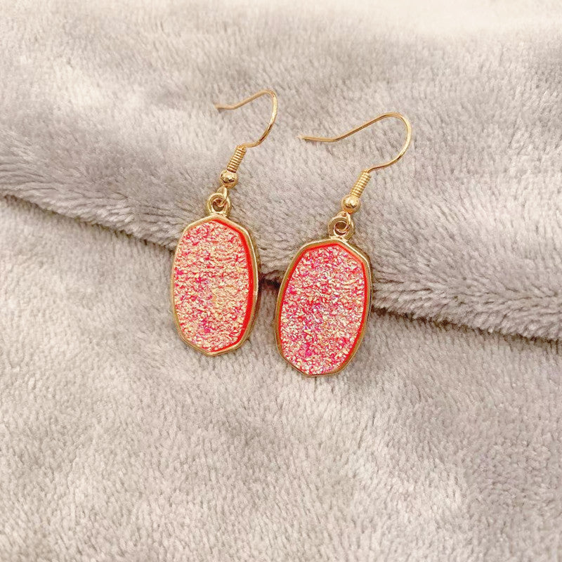 Pendientes De Aleación De Dientes De Resina Geométrica al por mayor