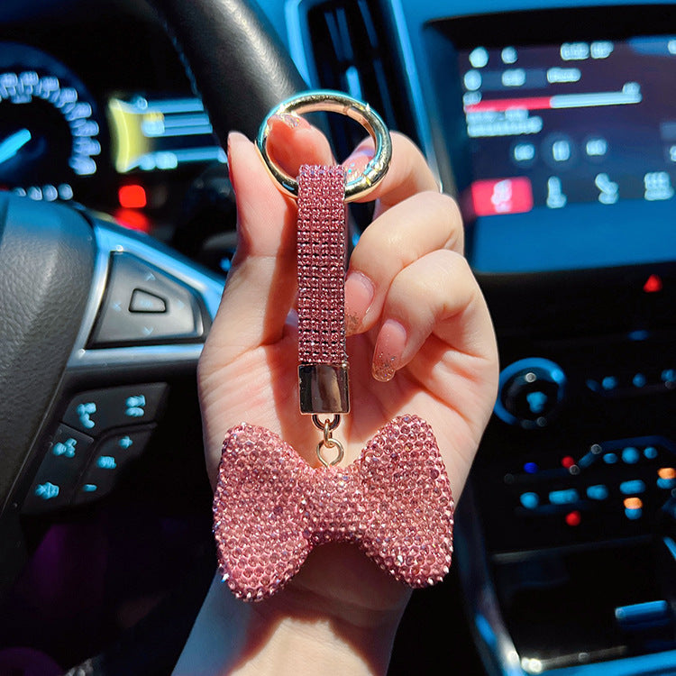 Venta al por mayor Llavero encantador del arco del diamante