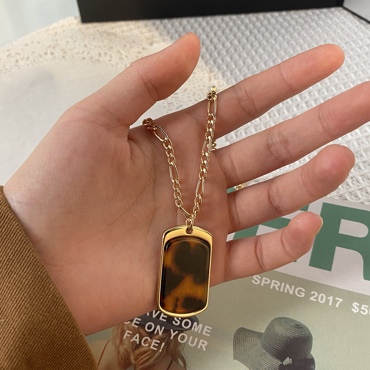 Collar Colgante De Leopardo De Aleación al por mayor