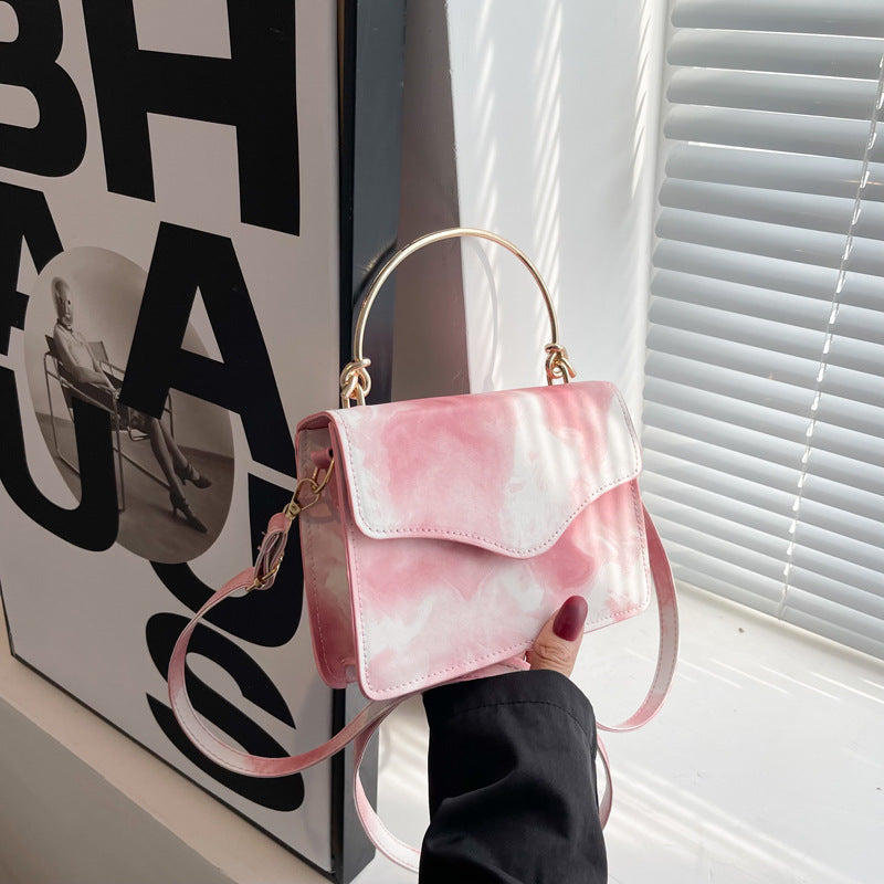 Bolso de hombro PU impreso y teñido de moda al por mayor