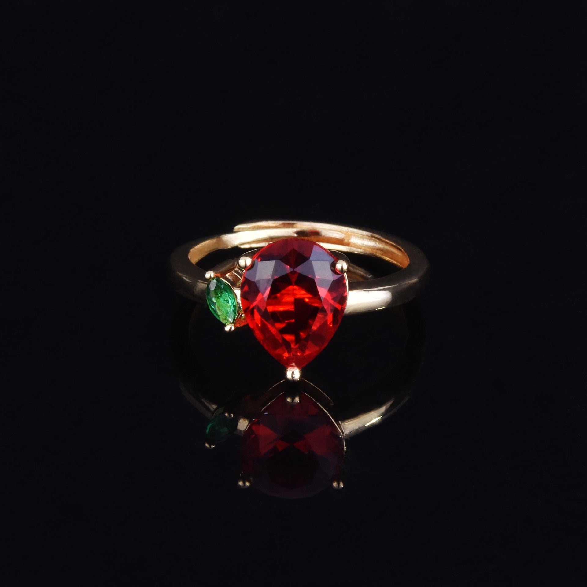Anillos De Cobre Gota De Rubí De Sangre De Paloma Al Por Mayor