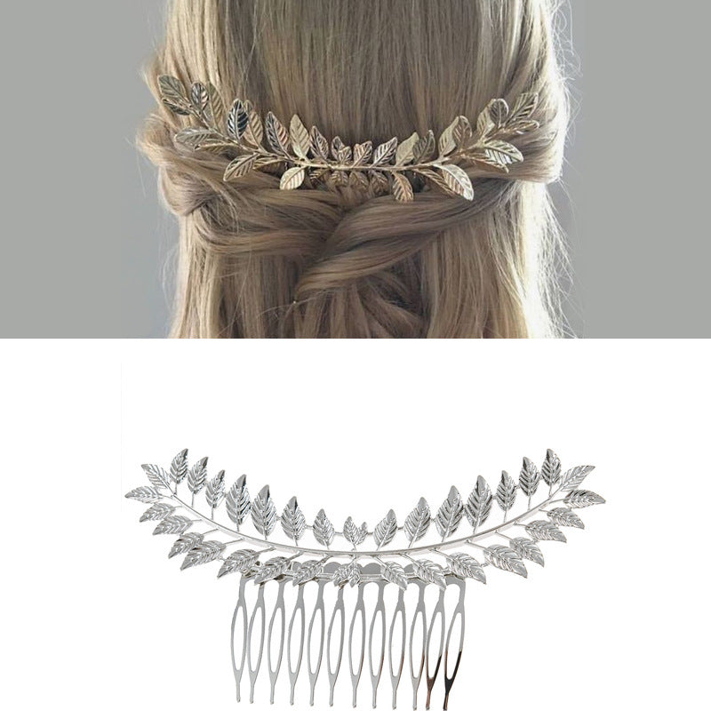 Wholesale Hollowed Out Leaf Splicing Alloy Hair Clips