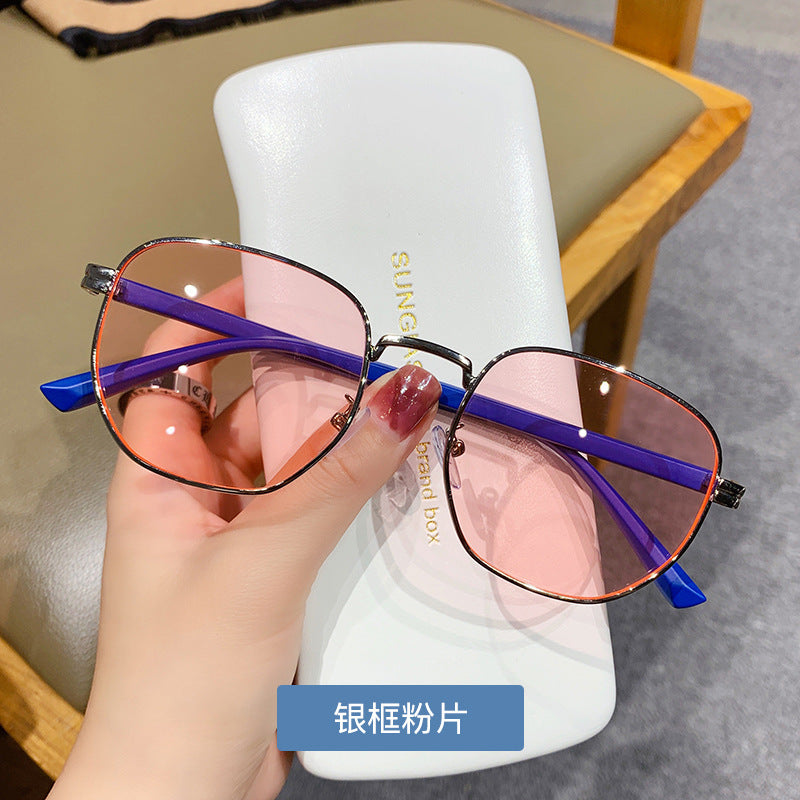 Venta al por mayor Street Style Catwalk Colorful PC Gafas de sol